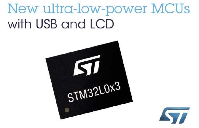 STM32L0: Cortex-M0+ w rodzinie STM32 Rys. 1. Deklarowane przez producenta pobory mocy przez CPU w różnych trybach pracy (STM32L1).