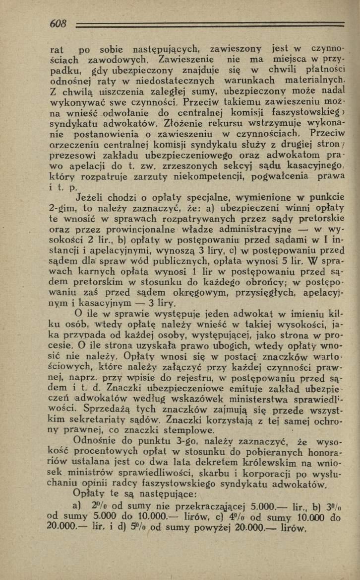 ra t po sobie następujących, zaw ieszony jest w czynnościach zaw odow ych.