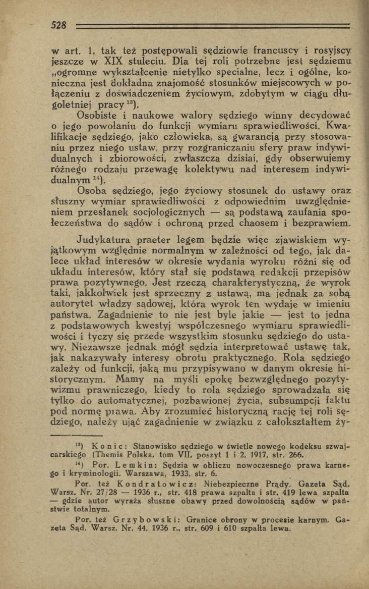 w art. 1, tak też postępow ali sędziowie francuscy i rosyjscy jeszcze w XIX stuleciu.