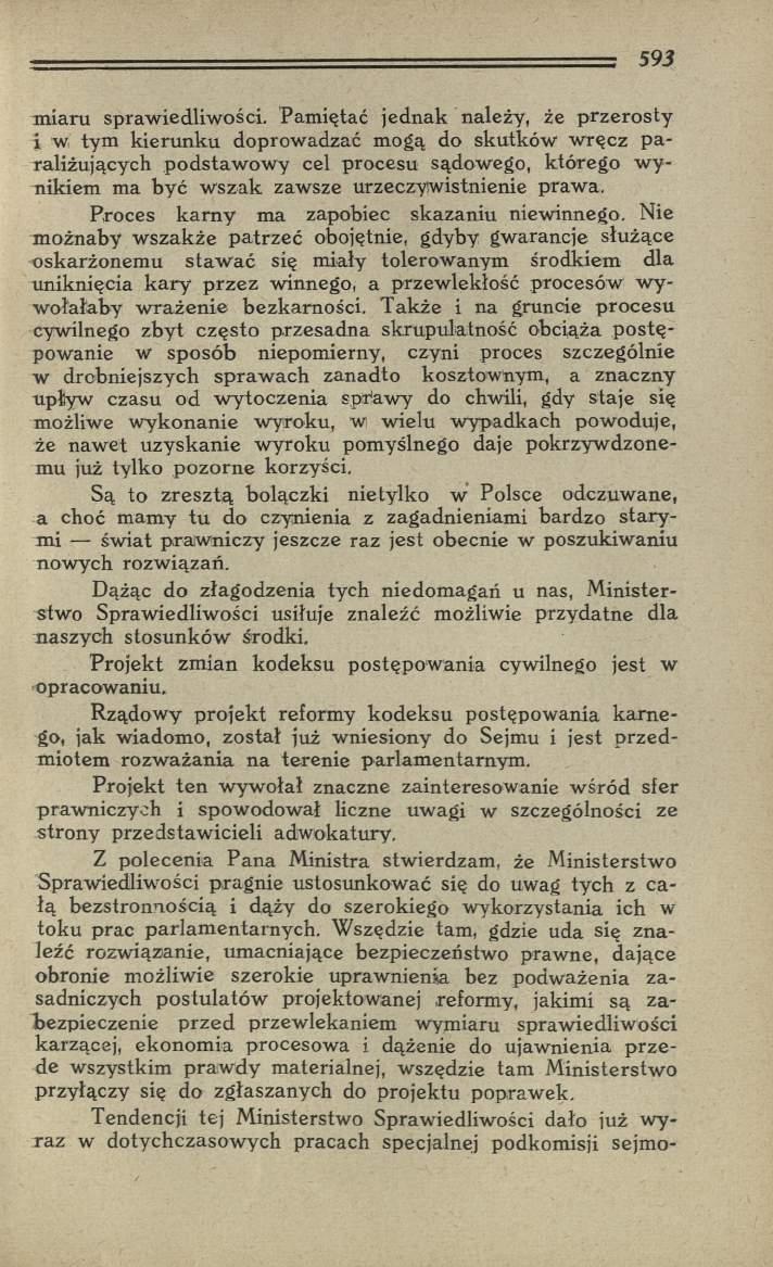 m iaru sprawiedliwości.