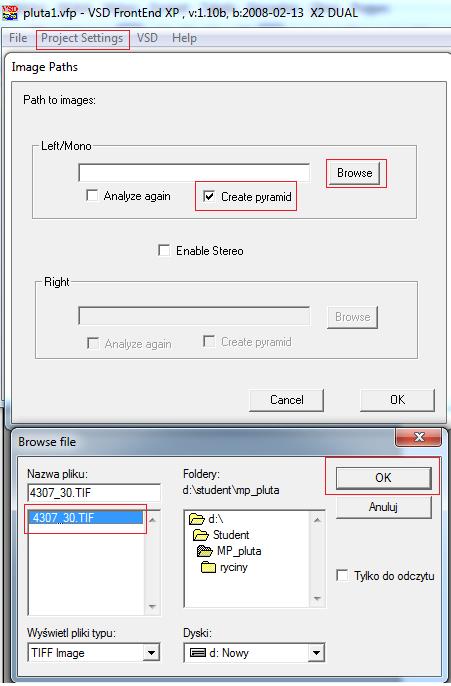 6. Wczytać zdjęcie: project settings-> images.