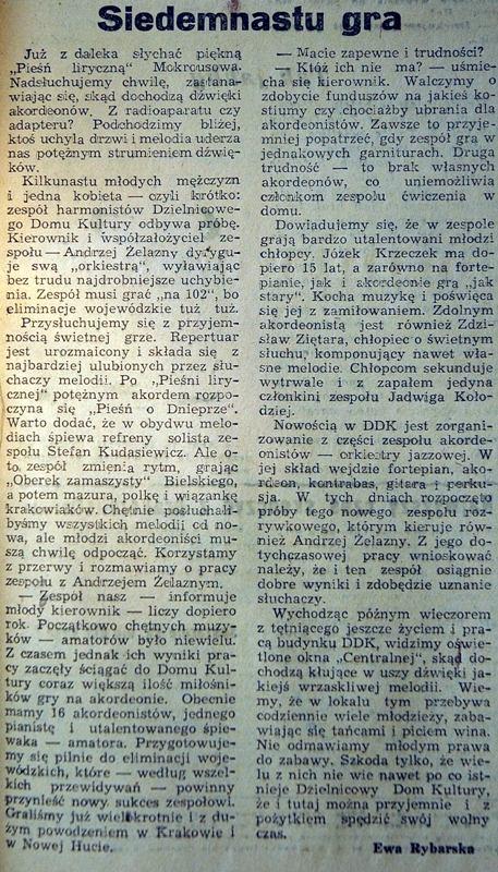 3 W roku 1956 był już Józef Krzeczek