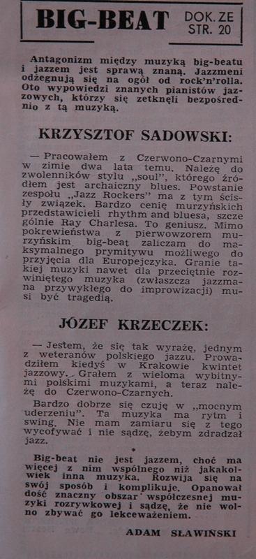 Poważna prasa nie mogła już ignorować czegoś tak niepoważnego jak rock and roll i zrobili osobną