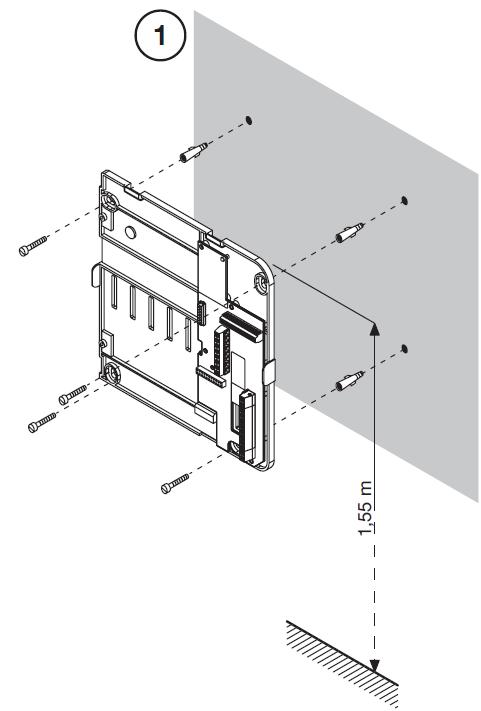 NR REF. 1740/621 INSTALACJA SIGNO może być montowany na ścianie (przy użyciu uchwytu mocującego) lub ustawiony na biurku przy wykorzystaniu podstawy skośnej.