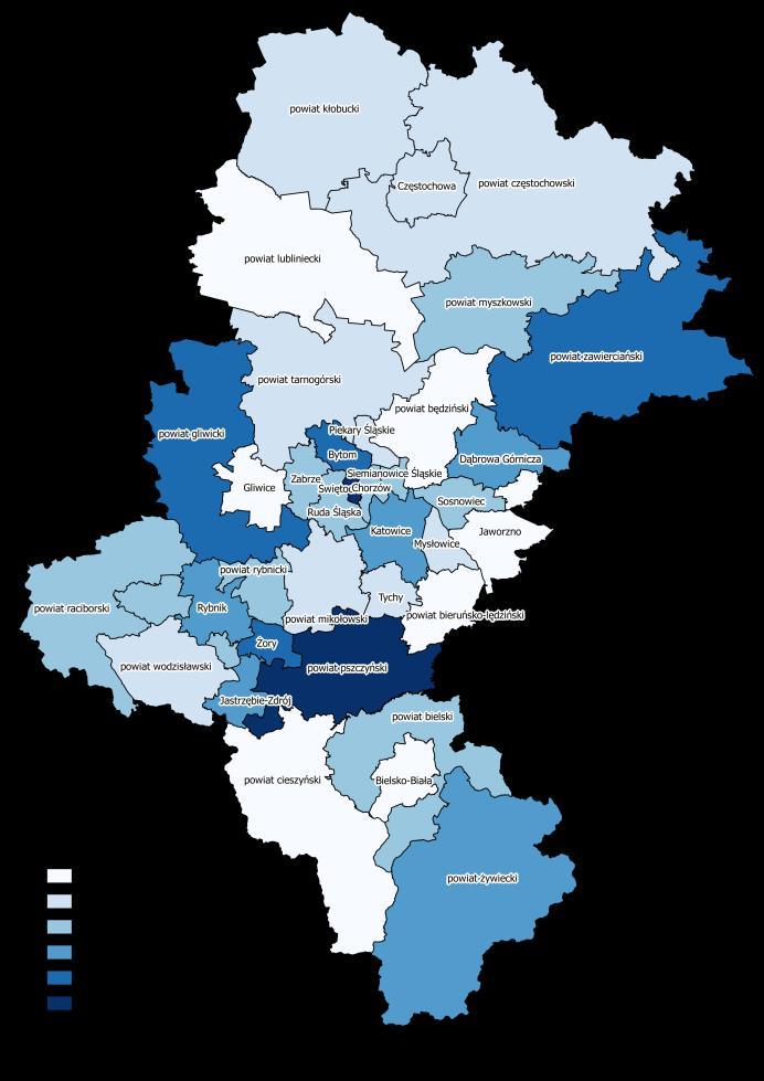 kłobucki 4,0 14 Powiat wodzisławski 4,0 15 Powiat m.piekary Śląskie 4,1 16 Powiat m.