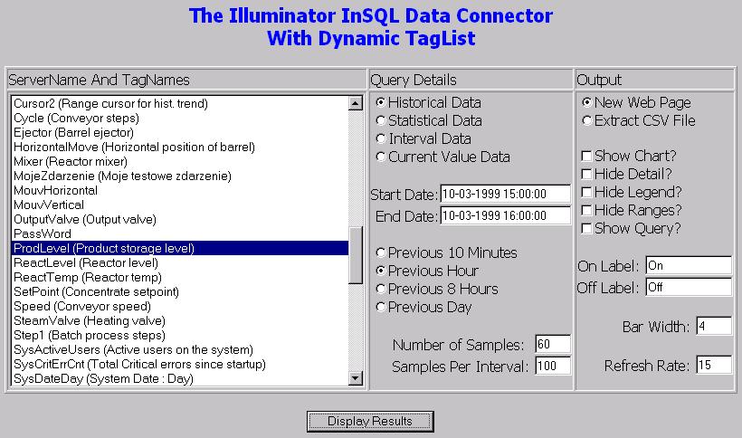 zaimplementowano system zbierania danych z przemysłową bazą danych IndustrialSQL Server oraz internetowym portalem do danych Illuminator, który sprawia, Ŝe dział sprzedaŝy u dostawcy sam moŝe
