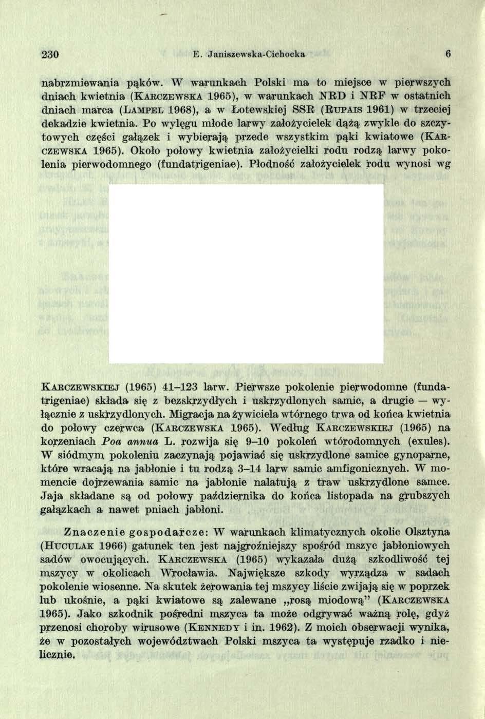 2 3 0 E. Janiszewska-Cichocka 6 nabrzm iew ania pąków.