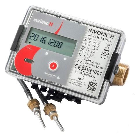 Przelicznik ciepłomierza wyposażony jest w 8-cyfrowy wyświetlacz LCD z symbolami sygnalizującymi parametry, jednostki i tryby pracy licznika. Rys. 6.2. Wyświetlacz LCD licznika ciepła/chłodu.