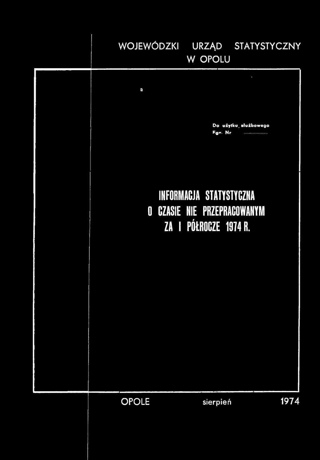 .. INFORMACJA STATYSTYCZNA