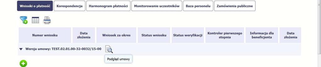 Prezentacja aplikacji SL2014 Wnioski o płatność Korespondencja Harmonogram płatności