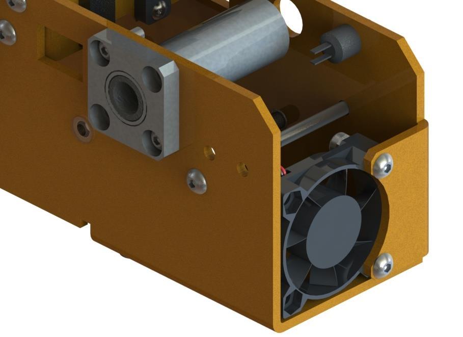 3. Montaż wentylatora 40mm chłodzącego elektronikę i silnik krokowy: Nie dotyczy drukarki w wersji 3.