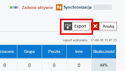 Plik zostanie eksportowany automatycznie. 4.2. ODSŁUCHANA ZAPOWIEDŹ Pozwala na zobrazowanie wszystkich połączeń telefonicznych, które zakończyły się na etapie odsłuchiwania zapowiedzi głosowej.