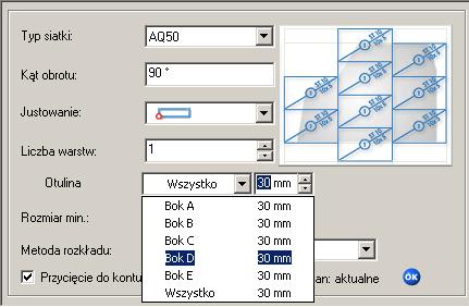 Detalowanie zbrojenia Zbrojenie 1: Zarządzanie offsetem dla