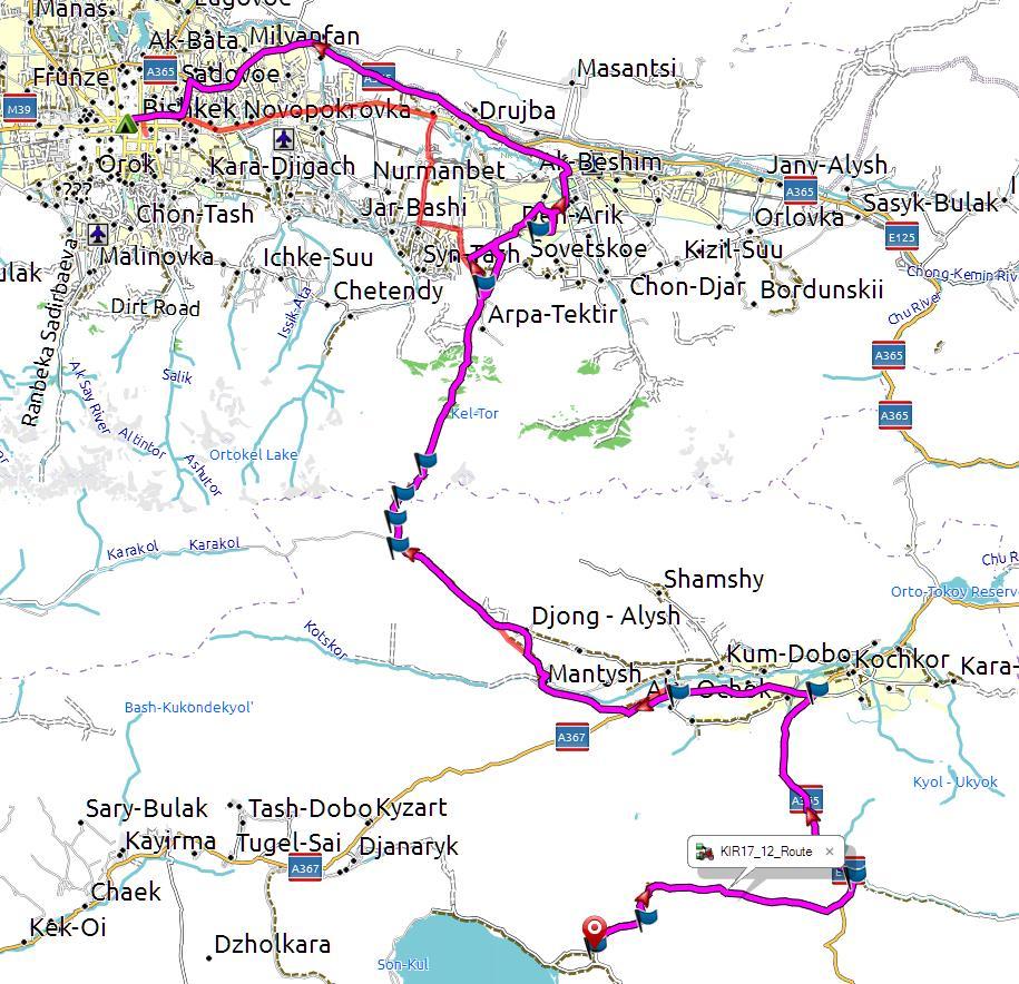 Etap 12 (Ślad K17_12_GAR w Garminie lub K17_12_EARTH w WIkilocu) 271-kilometrów dzieli Son-Kul od Biszkeku. Ale.