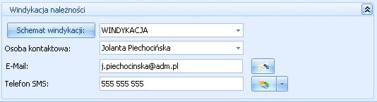 Telefon SMS na podany numer zostanie wysłany sms, jeśli nie uzupełniono tego pola, pobierany jest numer telefonu SMS z karty kontrahenta, z zakładki