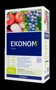 EKONOM 72 WP EKONOM 72 WP przeznaczony do stosowania zapobiegawczego lub w ochronie winorośli, pomidora, oberżyny, ziemniaka i tytoniu przed chorobami.