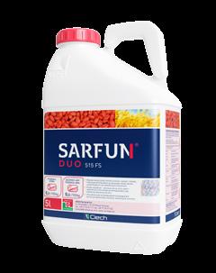 SARFUN DUO 515 FS SARFUN DUO 515 FS jest fungicydem w formie płynnego koncentratu zawiesinowego o działaniu powierzchniowym i układowym przeznaczonym do zaprawiania w zaprawiarkach przystosowanych do