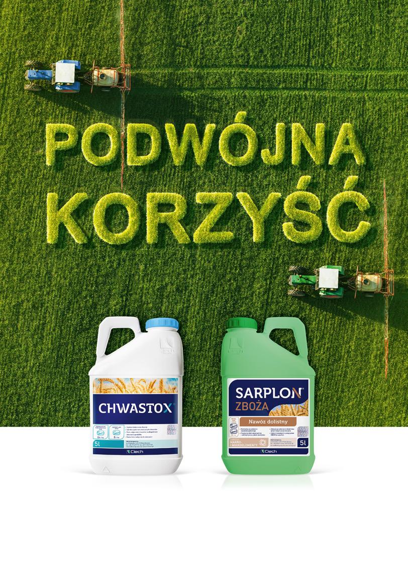 CZYSTE POLE WYŻSZY PLON NOWOŚĆ NAWOZY DOLISTNE SARPLON Przeznaczone do uzupełniania niedoborów makro- i mikroskładników pokarmowych. www.ciechagro.