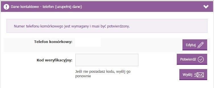 6. Konto użytkownika Twoje dane Jest to zakładka, w której znajdują się podane przez Ciebie dane. W każdej sekcji otrzymasz podpowiedź jakich danych brakuje.