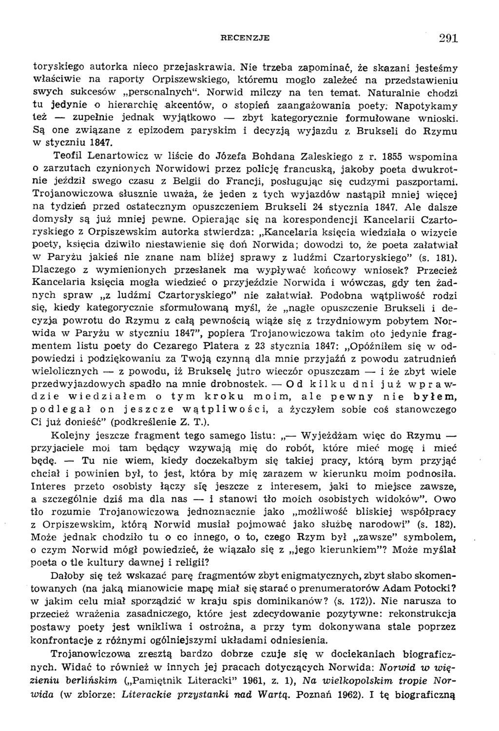 R E C E N Z J E 291 toryskiego autorka nieco przejaskrawia.
