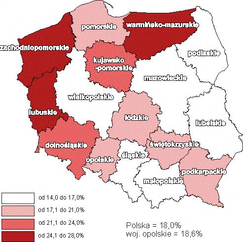 opolskie zamieszkiwało 1049,5 tys. osób tj. o 4,2 tys. osób (0,4%) mniej niż w analogicznym okresie roku poprzedniego.