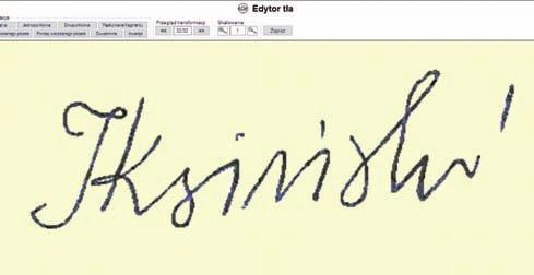 Ryc. 16. Kolejny fragment obrazu negatywowego zaznaczony do maskowania. ingerencja.