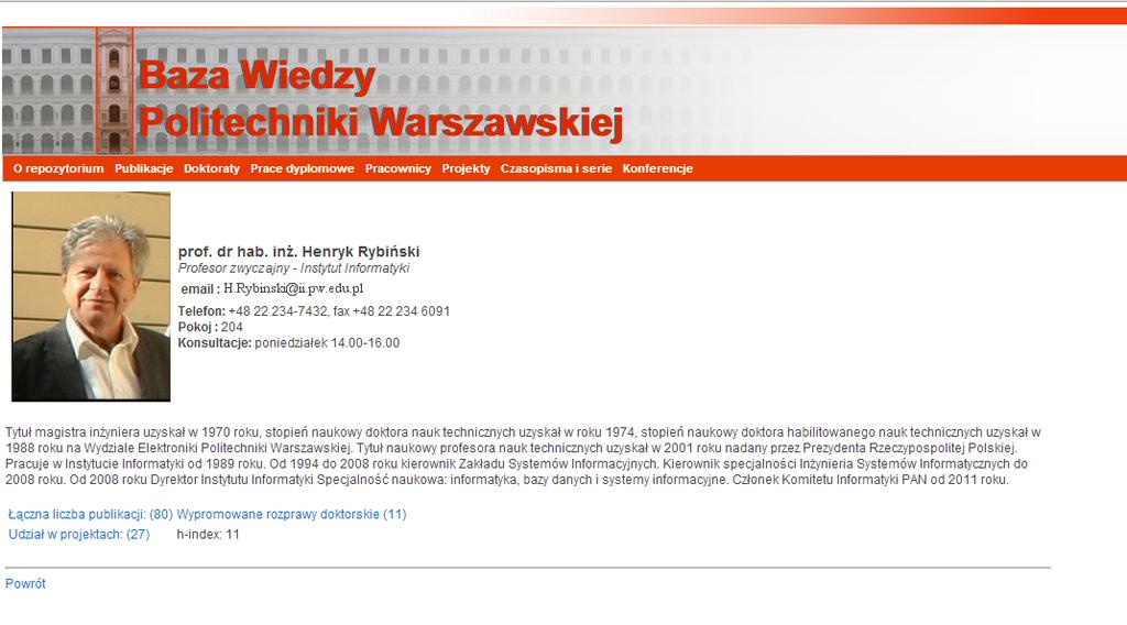 Profil pracownika