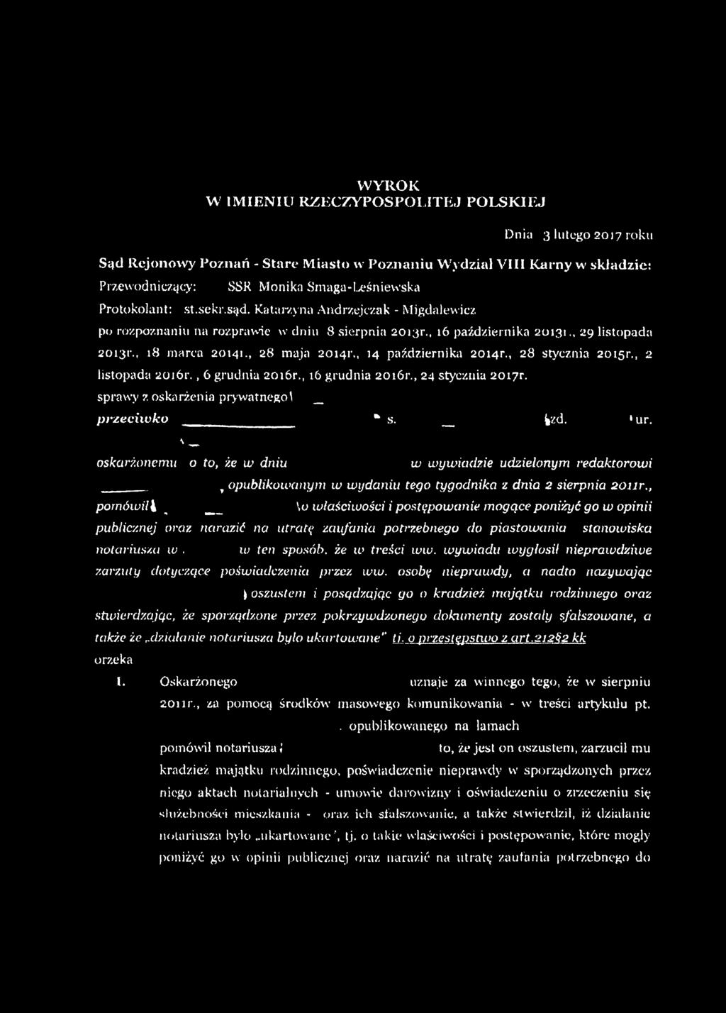 Poznań Dnia 24 Sierpnia 2017 Roku A 17 Pdf