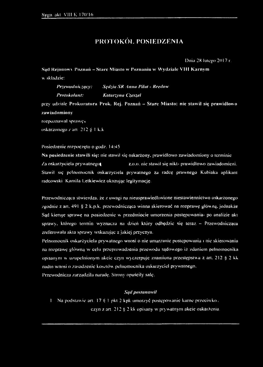 Poznań Dnia 24 Sierpnia 2017 Roku A 17 Pdf