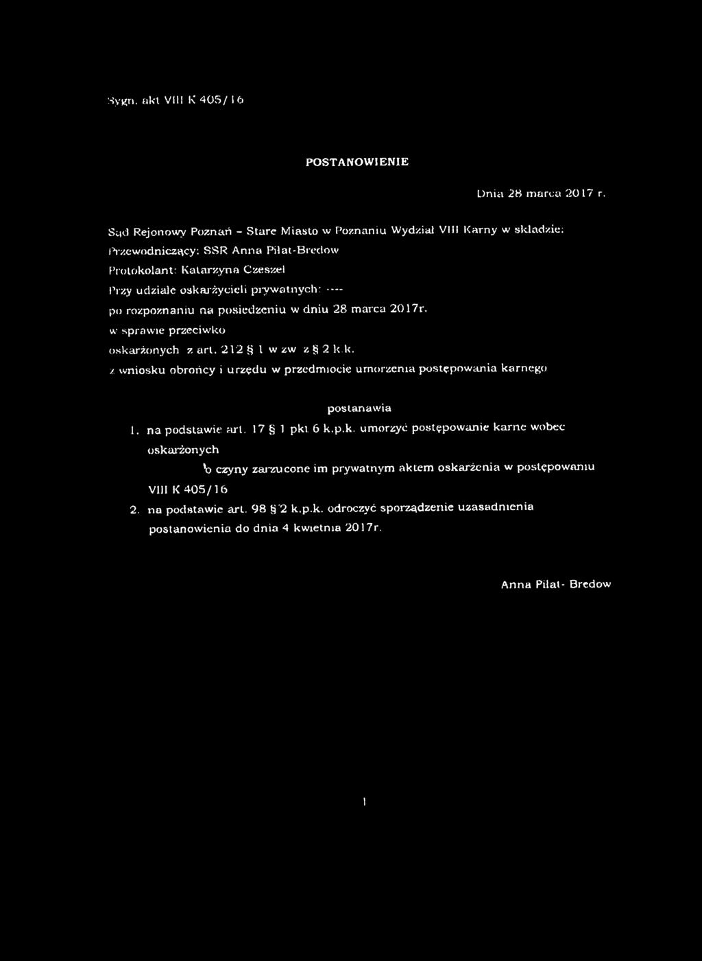 Poznań Dnia 24 Sierpnia 2017 Roku A 17 Pdf
