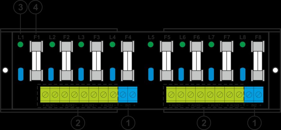 Schemat blokowy (rys.1). 1.3. Opis elementów i złącz zasilacza. Rys.1. Schemat blokowy zasilacza. Tabela 1. Elementy płyty pcb zasilacza (patrz rys. 2).