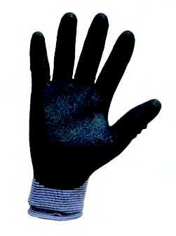 NT5130 NITRILE SANDY-NYSD01 Bezszwowe r kawice z dzianiny poliestrowej z pow okà nitrylowà.