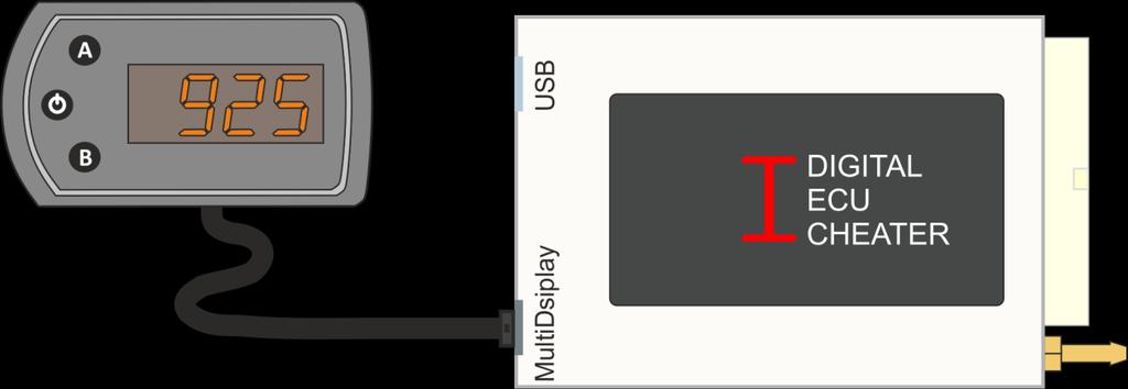 Przeznaczenie urządzenia DEC MultiDisplay przeznaczony jest do wyświetlania parametrów pracy silnika wysyłanych z urządzenia piggyback Digital ECU Cheater I.