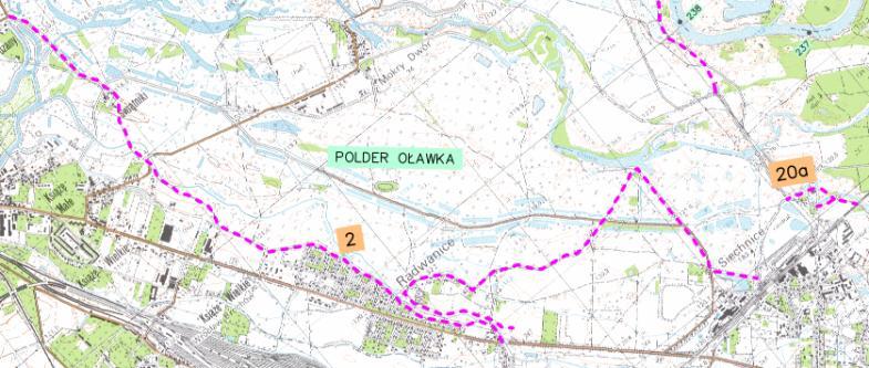 WWW nr 2 Radwanice etap II modernizacja wału polderowego na odcinku