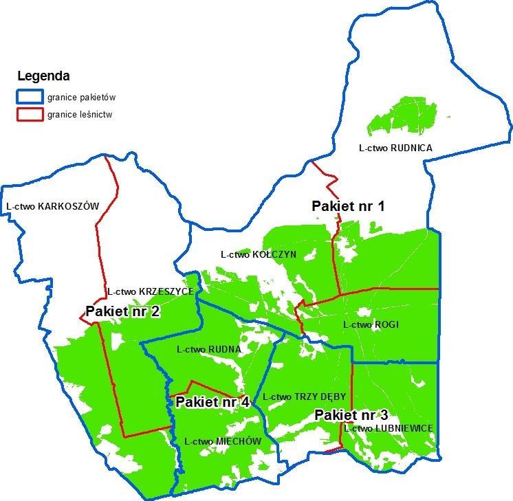 Pakiet nr 6 Wykonywanie usług z zakresu gospodarki leśnej w gospodarstwie szkółkarskim szkółka leśna Rogi w 2014r.