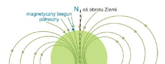 Pole magnetyczne Ziemi Uwaga: W