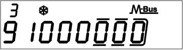 Wartość można wybrać przyciskiem T1: 0 1-10 100-1000 kwh/imp Należy potwierdzić wybrany parametr, przytrzymując przycisk sekundy. Nastąpi przejście do następnego parametru.