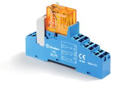 Seria 48 - Przekaźnikowe moduły sprzęgające z technologią Push-in Typ 48.P3 Obciążalność styków: 1 P 10 A 250 V AC1 Typ 48.