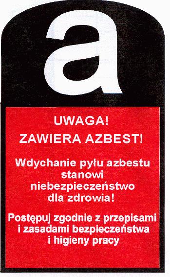 - sporządzenie (corocznie) planu kontroli jakości powietrza obejmującej pomiar stężenia azbestu, (zgodnie z Rozporządzeniem Ministra Gospodarki z dnia 13 grudnia 2010 r. (Dz. U. z 2011 r. Nr 8, poz.