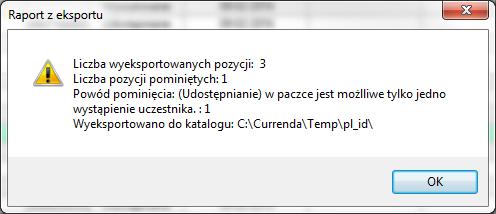 W celu eksportu należy zaznaczyć dłużników na liście zapytań i wybrać opcję dostępną w panelu bocznym Eksport. RYSUNEK 20. OPCJA EKSPORT NA LIŚCIE ZAPYTAŃ DO PL.