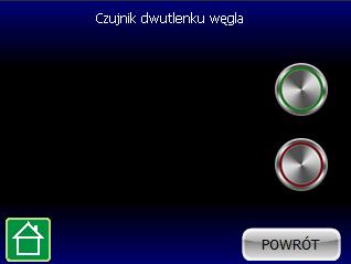 Sterowanie pracą urządzenia w funkcji zawartości w powietrzu CO2 i wilgoci Przy pomocy sterownika z panelem TC-GFX32