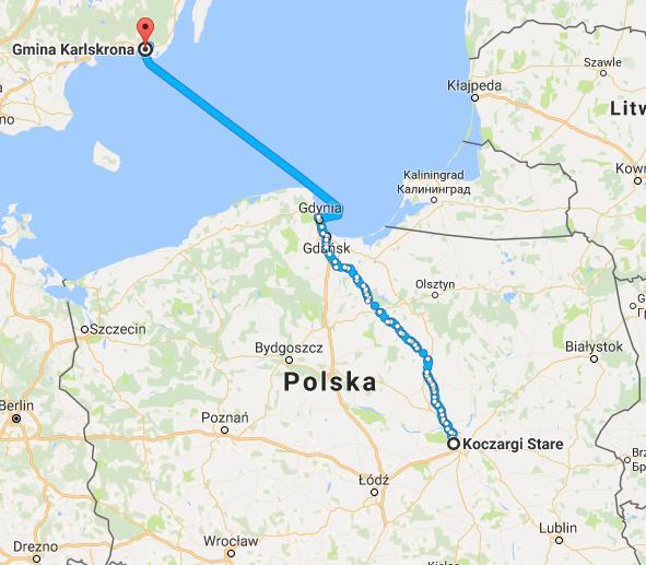 Majówka w Szwecji analiza przypadku Koczargi Stare Karlskrona Koczargi Stare Podróżni: Czwórka dorosłych z czego jedna