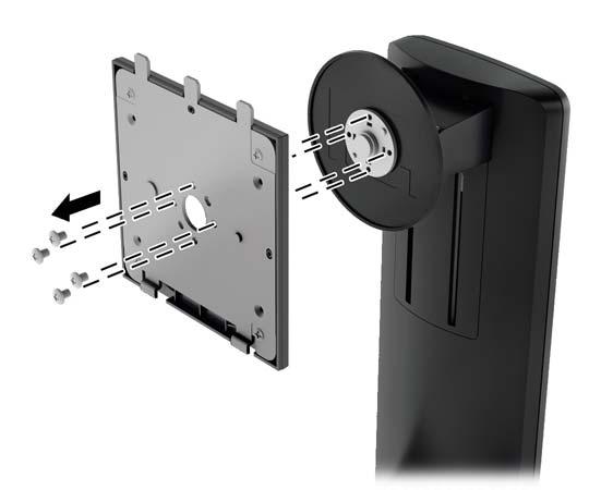 Montowanie monitora za pomocą wspornika montażowego Quick Release 2 Aby zamontować panel