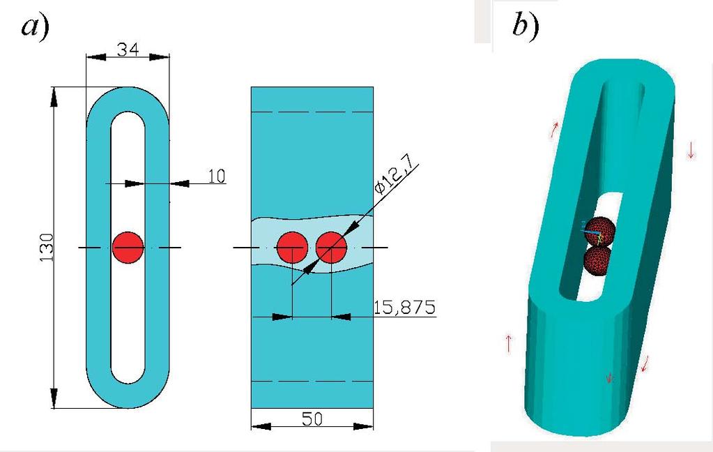 połączone (rys. 1). Opracowano model numeryczny, w którym przyjęto elementy typu SOURCE (rys. 3), stanowiące solenoid w modelowaniu układu, w którym oddziałuje pole magnetyczne.