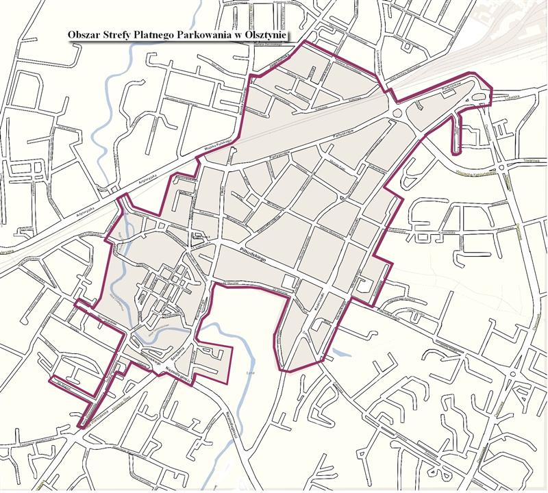 Dziennik Urzędowy Województwa Warmińsko-Mazurskiego 2 Poz. 3127 Obszar Strefy Płatnego Parkowania przedstawiono graficznie poniżej: 2.