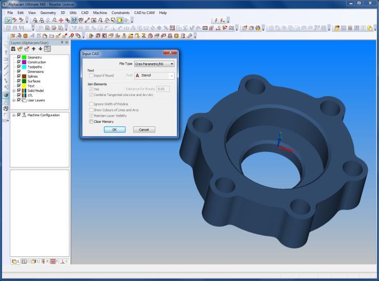 Translacja plików CAD Wsparcie dla NX9 Możliwość importu bryłowych modeli z systemu NX9 Usprawnienia Importu plików Rhino Następujące ulepszenia dodano do opcji importu plików systemu Rhino:
