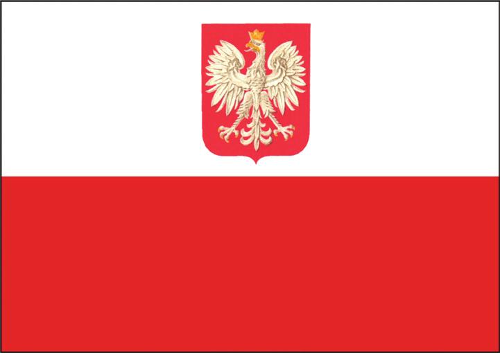 BIAŁO-CZERWONA MA PIERWSZEŃSTWO Jeśli w rzędzie, półkolu lub kole jest więcej flag ich kolejność zależy od miejsca w hierarchii: 1. Flaga państwowa Rzeczypospolitej Polskiej. 2. Flaga innego państwa.