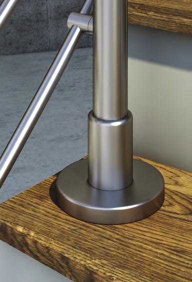 ROUND system RL17 Horizontal Safety Line Railing System balustrad poziomy Profile and Accessory Alternatives / Alternatywne profile i akcesoria The Profiles and Accessories Shown in the System /