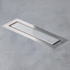 Aqua Jewels Storona 15 Aqua Jewels Linea Design 30 cm 40 cm Zero + stal szlachetna szczotkowana Prezentowane płytki nie wchodzą w skład kompletu, można użyć każdego rodzaju płytek.