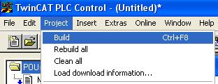 jako IF input1=true AND input2=true THEN output:=true; ELSE output:=false; END_IF; Deklaracje i kod Kompilacja